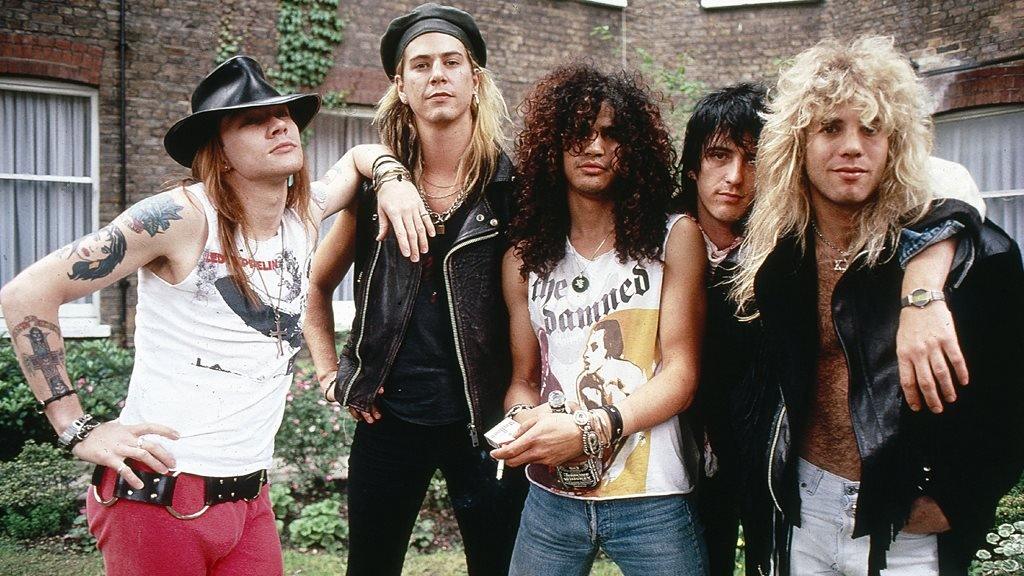 O Slash με τους Guns N' Roses στα 80's