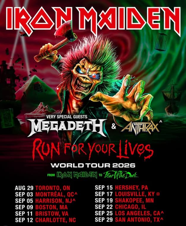 Οι Iron Maiden ισοπέδωσαν το ΟΑΚΑ στην Αθήνα με τη μνημειώδη περιοδεία «Run For Your Lives»