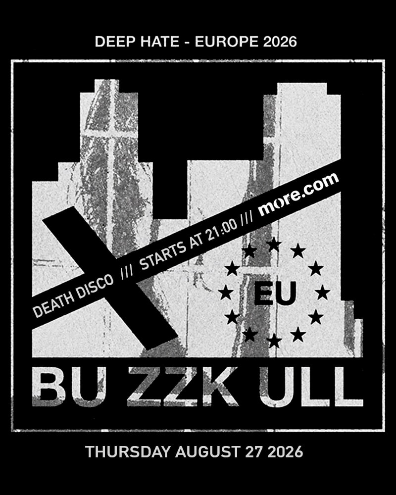 Η αφίσα της συναυλίας του Buzz Kull στο Death Disco στην Αθήνα