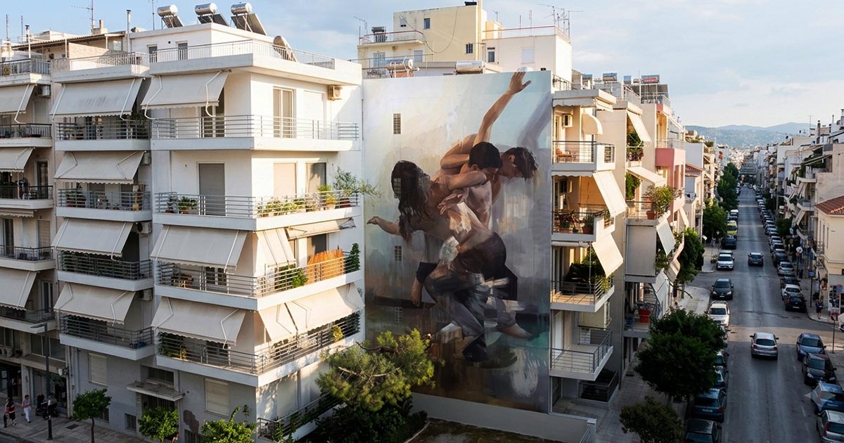 Το Εντυπωσιακό Mural «Contradictions» του Guido Palmadessa στην Πάτρα
