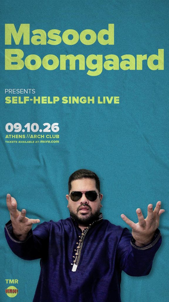 Ο διάσημος κωμικός Masood Boomgaard φέρνει τον Self-Help Singh στην Αθήνα